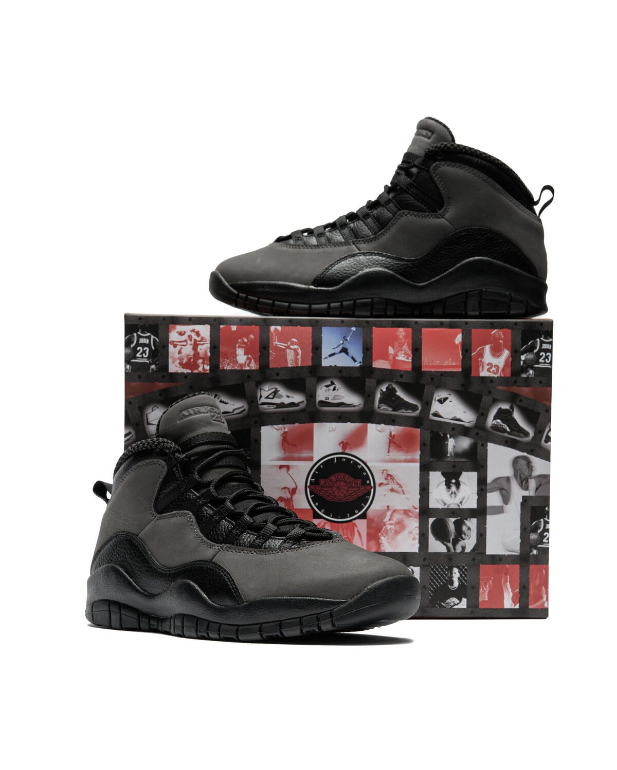 靴 AIR JORDAN 10 GREY/TRUE RED-BLACK28.5 Shoes Jordan Air Jordan